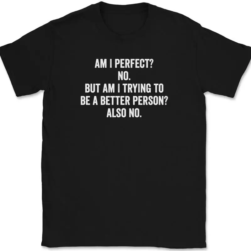 

Am I Perfect No T-Shirt Tee Funny Sarcastic Humor Novelty Gift