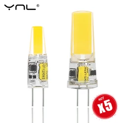 5pcs LED G4 G9 Lamp Bulb AC DC Dimmable 12V 220V 3W 6W COB SMD LED Lighting Replace Halogen Spotlight Chandelier
