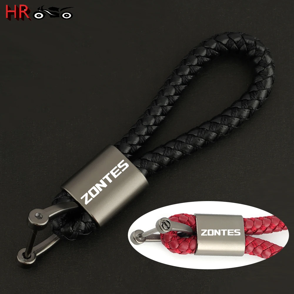 Motorcycle Braided Rope Key Chain For Zontes G1 125 ZT125 G1 ZT125U ZT 125 U ZT 310R 310X ZT310R Keychain Keyring Accessories