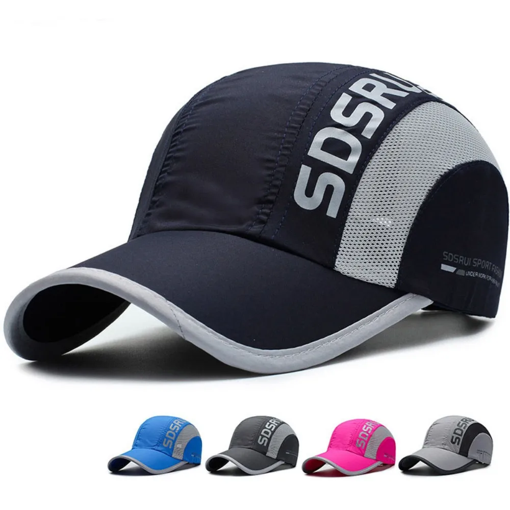 Fashion Quick Drying Baseball Cap Adjustable Ultrathin Sun Visor Cap Breathable UV Protection Cap Outdoor Fishing Hiking Golf