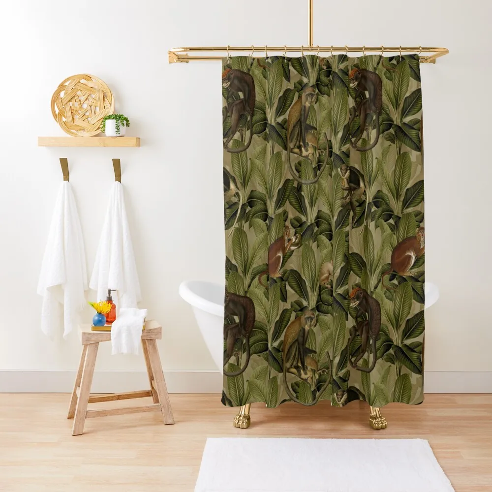 

Monkey Jungle Shower Curtain Modern Bathroom Accessories Bathroom Accessory Bathroom Showers For Shower Curtain