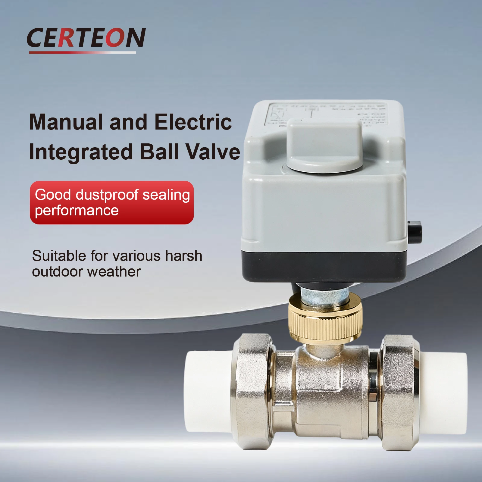 Hand Integrated Electric Ball Valve Anti-Corrosion Brass Wire Buckle Valve Waterproof Miniature Electric Valve Switch