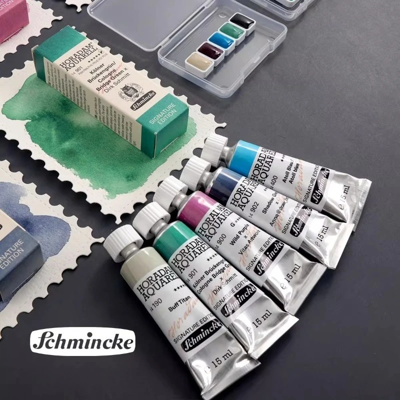 ألمانيا Schmink 2025 لون محدود ماستر ألوان مائية الصباغ الحجر المعدني الطبقات اللون الفنان اللوحة الفنية الإمدادات