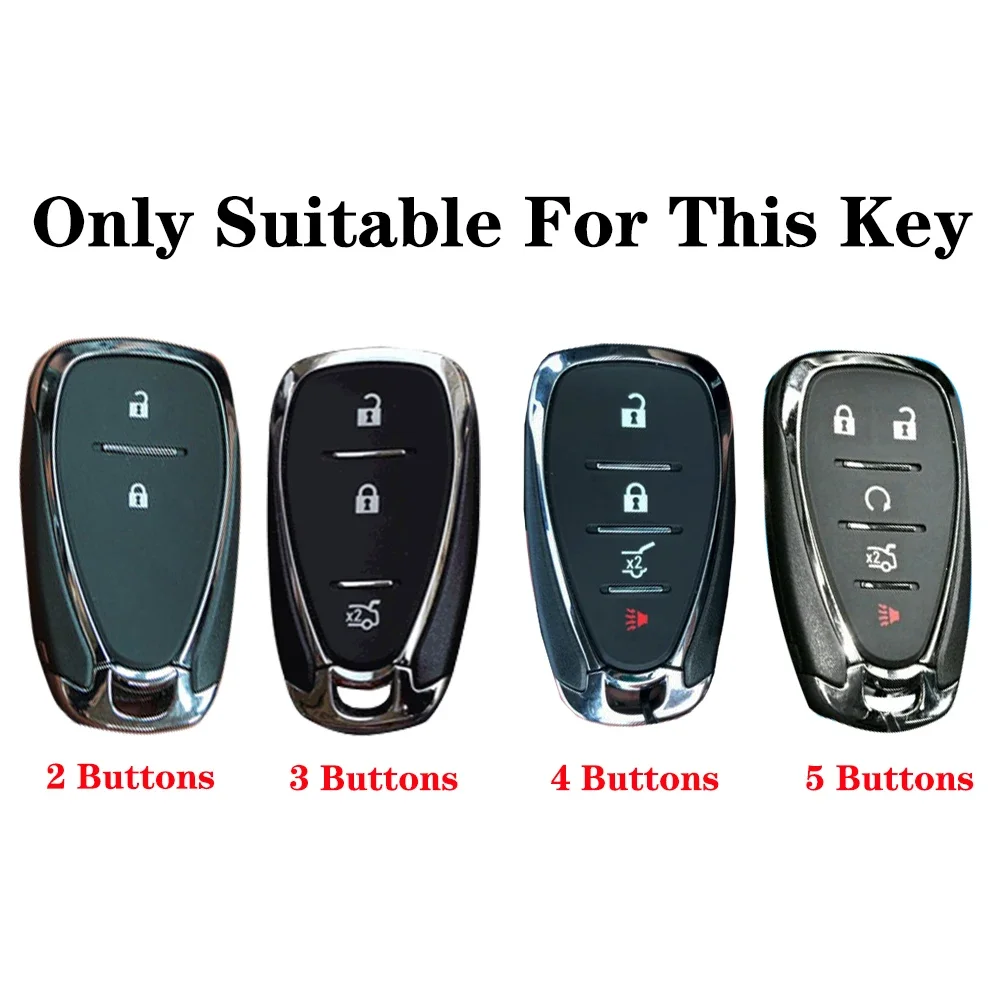 Silicone Car Remote Key Cover for Chevrolet Malibu Blazer Traverse Cruze Spark Sonic Camaro Volt Bolt Trax Seeker Onix Equino view 6