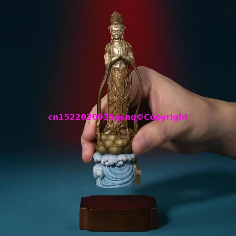 

Скидка 50% на лучшие медные статуэтки Будды ручной работы, статуэтки Бодхисаттвы Гуаньинь, декоративные фигурки Будды для буддийской семьи, для поклонения и молитвы за безопасность.