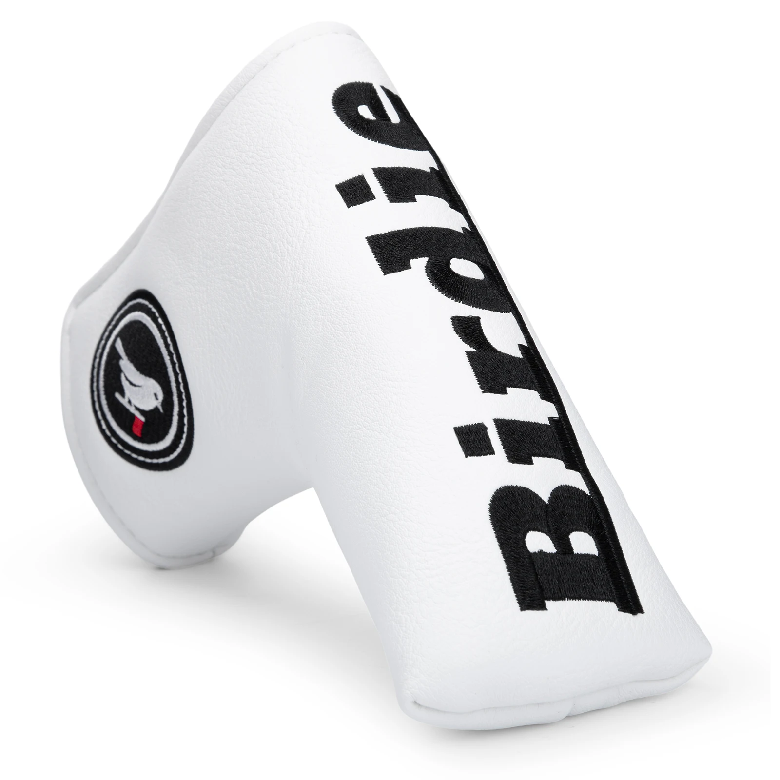 Golf Blade Putter Cover, Birdie Elegant Embroidery Premium Leather Golf Blade Putter Headcover Putter Head Covers with Strong Ma