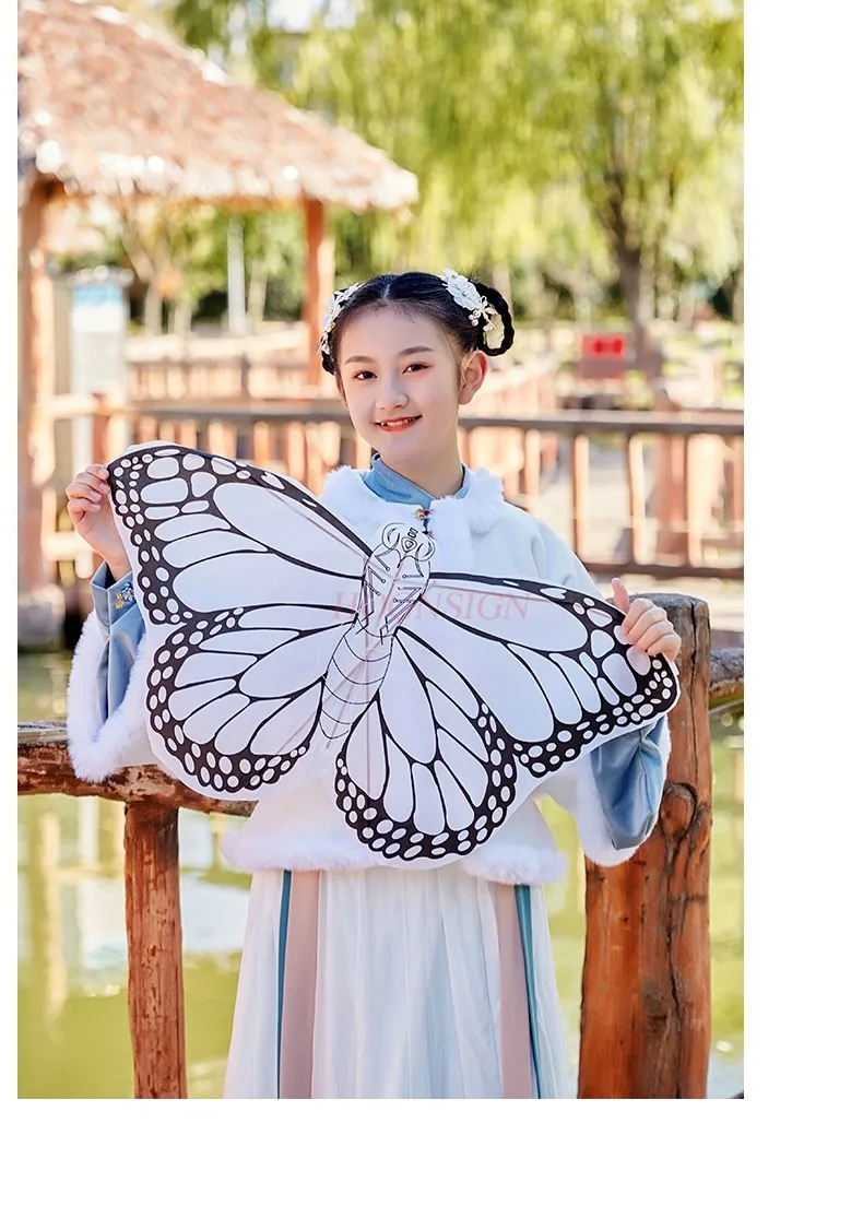 Cometa hecha a mano para niños, bolsa de Material casera, pintura de dibujos animados, colorear, Graffiti, pintura de bambú hecha a mano, cometa