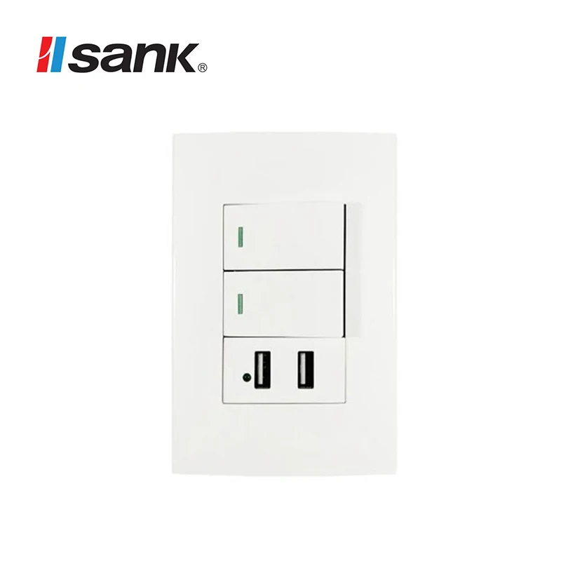 Brazil Standard Outlet Dual Usb Type C Switzerland Wall Socket Light Switch Electric protection