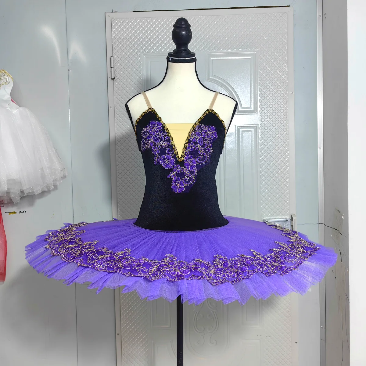 Swan Lake Ballet Tutu Skirt Velvet Top Children\'s Performance Costume Kids Belly Clothing Stage Professional Tutu