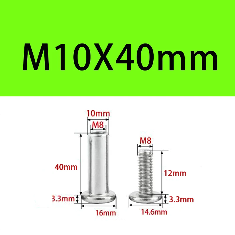 Kalosse M10 Bike Rear Shock Screws Bike Lockable Bolts Stainless 10mm Strong Screws
