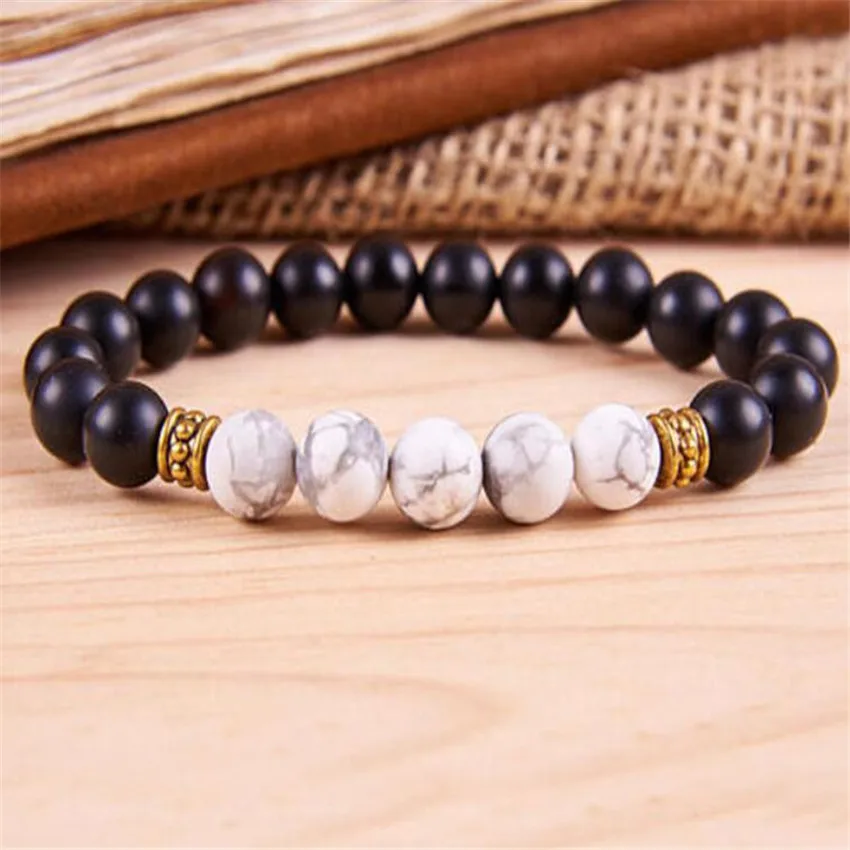 8mm Obsidian Buddhist Bead Bracelet Charm Unique Handmade Artisan Karma Eco-Friendly Wrap Prayer