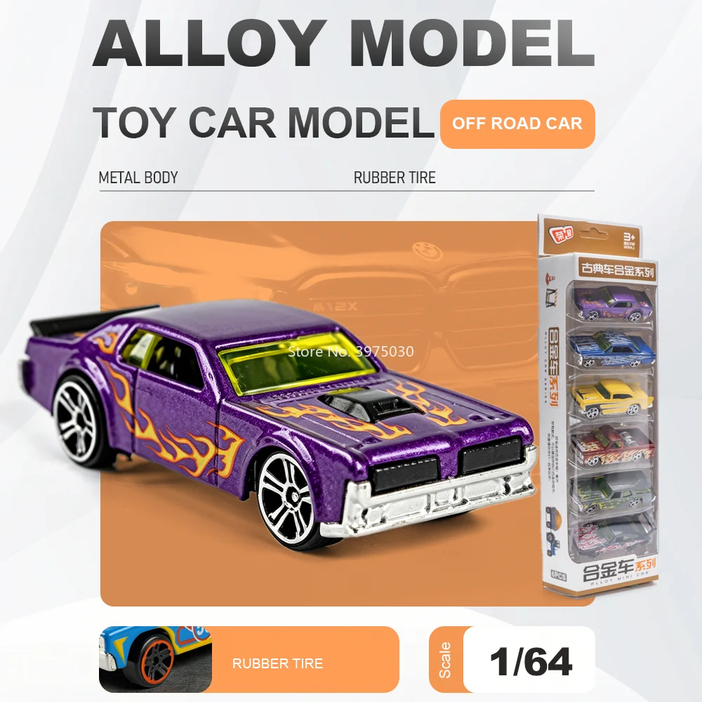 

1:64 Off-road Sports Miniature Car Diecast Alloy Toy Models Metal Body Rubber Tire Vehices Cool Simulation Ornaments for Friends