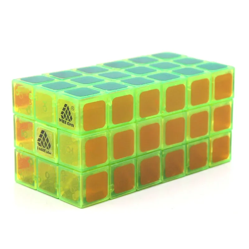 WitEden 3x3x6 Cuboid Magic Cube Symmetric 336 1C Cubo Transparent Professional Speed Neo Cube Puzzle Antistress Toys