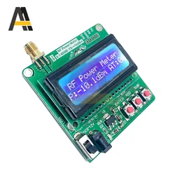 LCD Digital RF Power Meter -75dBm to +16dBm DC 6-12V 1-600MHz Adjustable Attenuation RF Power Meter with automatic backlight