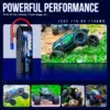 2.54s Zeee-3/4sバッテリー,14.8v,120c,10000mah,ソフトケース,RCカー,タンク,トラック,電車,無線制御部品用のプラグ付き,2個 5