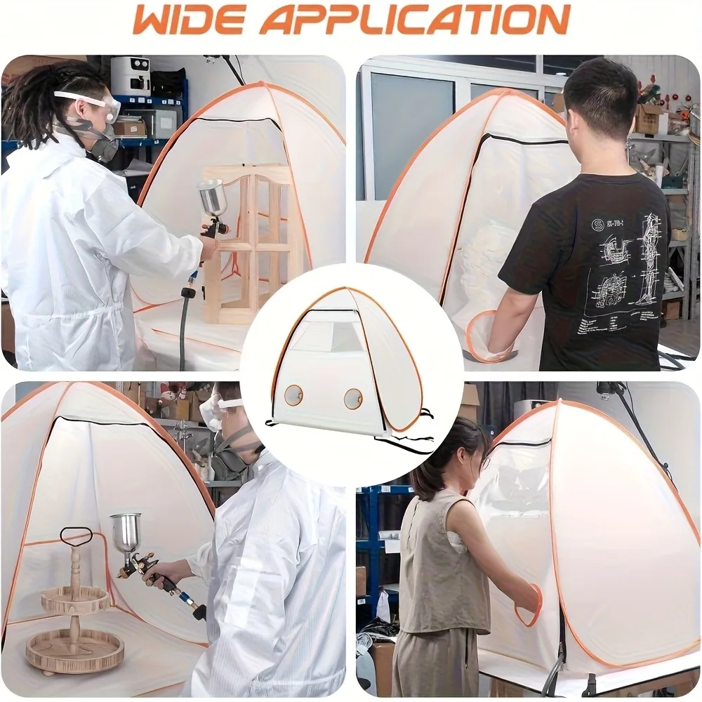 1 Portable Paint Tent with Filter | Compact Paint Booth for Small DIY Furniture and Small Projects