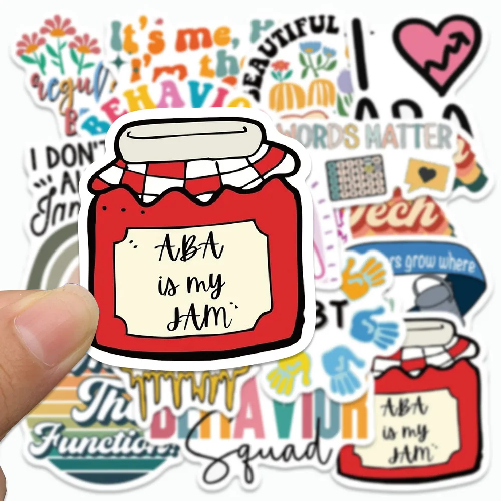 50PCS Cartoon ABA Stickers INS Stijl DIY Graffiti Decals Voor Koelkast Notebooks Plakboek Laptop Bagage Tieners Stickers Speelgoed