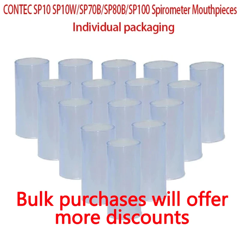 

CONTEC SP10 SP10W/SP70B SP80B/SP100 Mouthpieces Reusable mouth pieces for CONTEC Spriometer 20/50/100 pcs