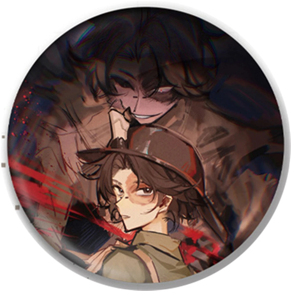 58mm Gioco Identity V Fools Oro COSTUME Cosplay Distintivo Pin SPTE Spilla in banda stagnata Prop Natale Gilf