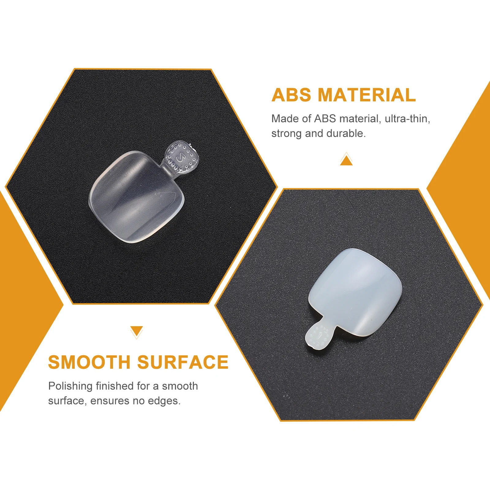 

200Pcs ABS Fake Toenails Press on Toe Nails Tips Durable Ultra-Thin False Nail Tips DIY Press on Toenail