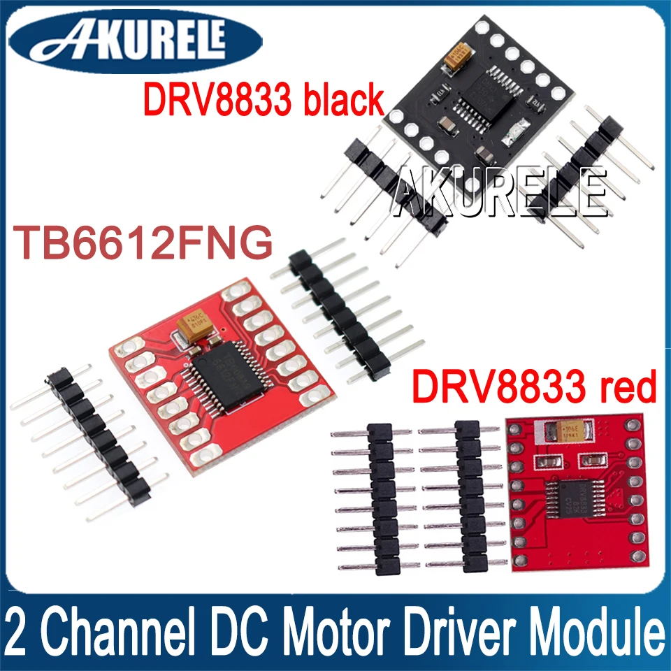 TB6612 DRV8833 Dual DC Stepper Motor Driver 1A TB6612FNG for Arduino Microcontroller Better than L298N