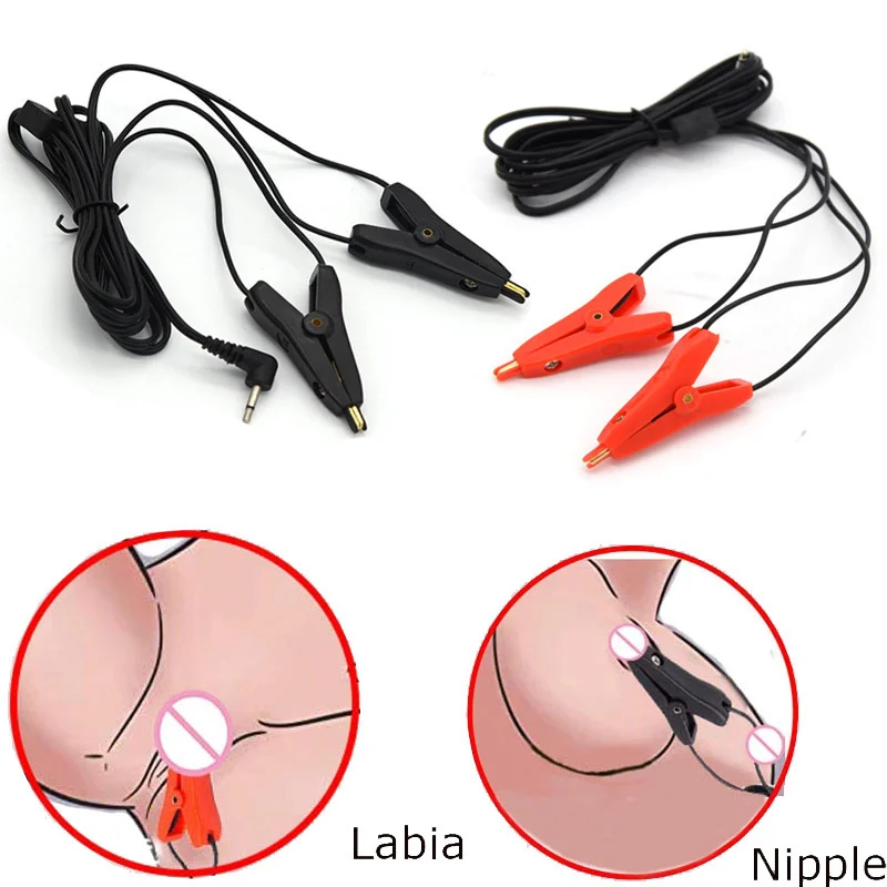 Electroshock Nipple Clamps Electro Shock Nipple Sucker Electric Gloves Clit Labia Clamp Electro Stimulation Sexy Toys For Women