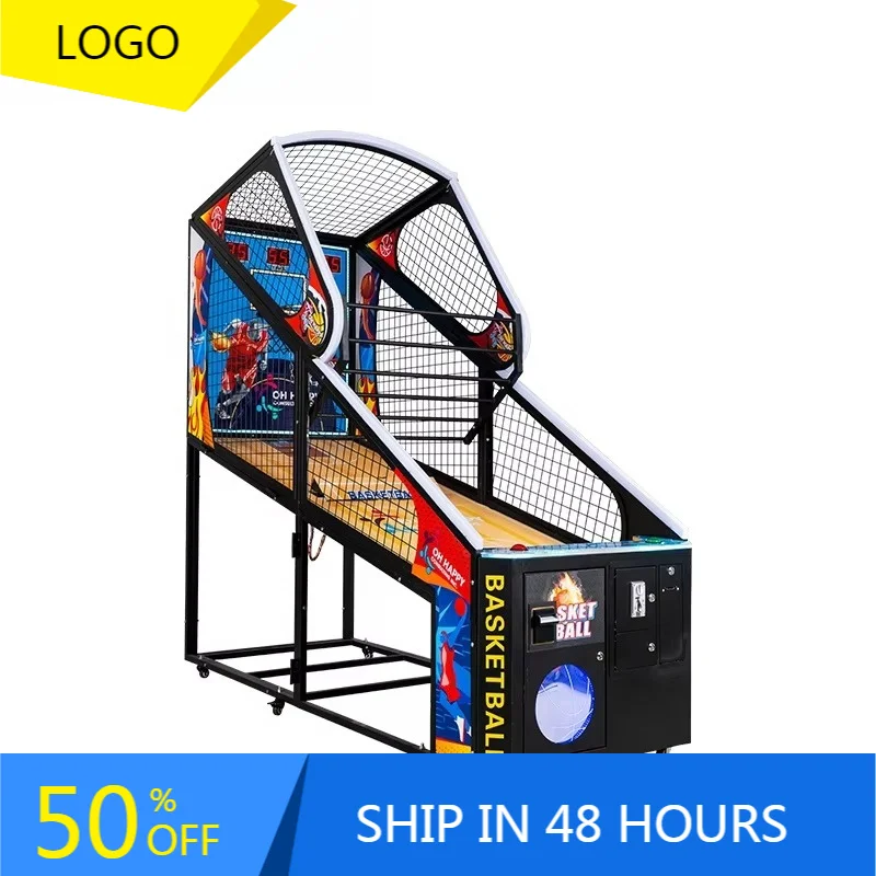 2026 New  Street Hoops Automatic Electronic Buy Coin Operated Shooting  Basketball Arcade Machine Gaming Equipment Customized