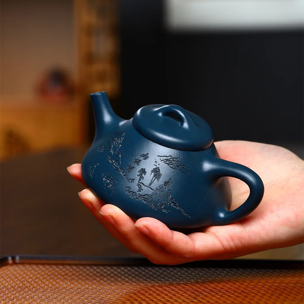 180cc Yixing Famous Purple Clay Teapots shipiao Tea Pot Beauty Kettle Ore Handmade Zisha Tea Set Exquisite Gifts