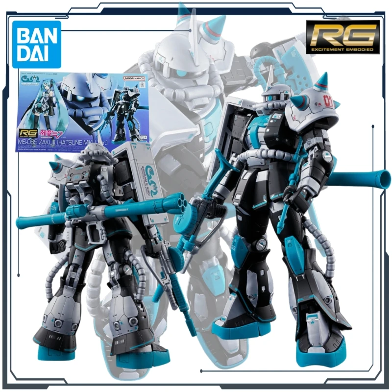 

BANDAI Original RG Series MS-06S ZAKU II [HATSUNE MIKU Ver.] 1/144 сборная модель игрушки для мальчиков подарок коллекционные украшения