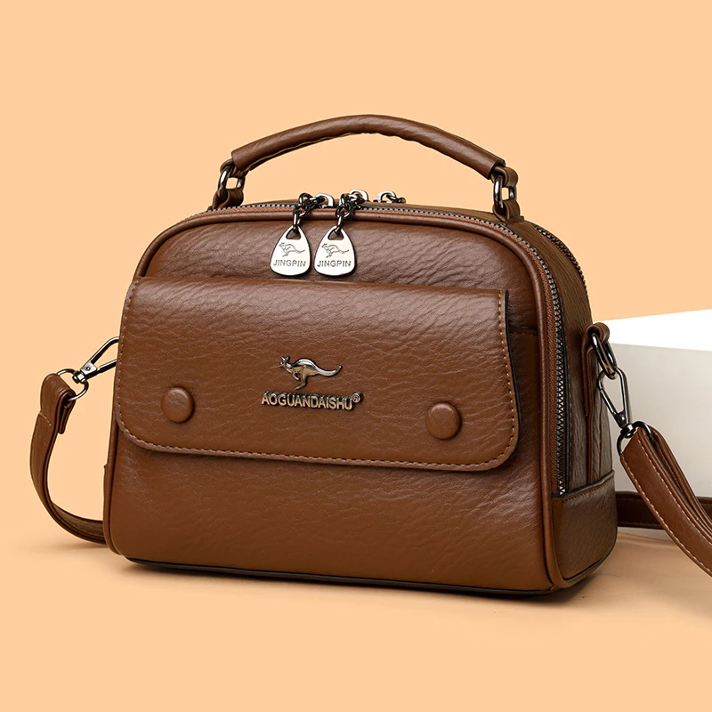 

Fashion Leather Designer Crossbody Shoulder Bags For Women 2025 High Quality Ladies Handbag And Purse Casual Totes Messenger Bag