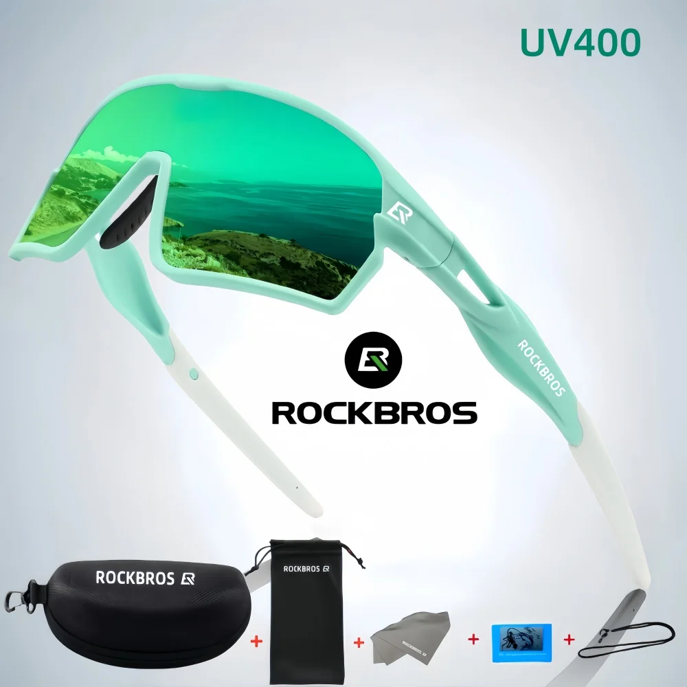 

ROCKBROS Fashion Sports Polarized Cycling Glasses UV400, Light sensitive Color Change, Anti foreign Object, Born for Sports