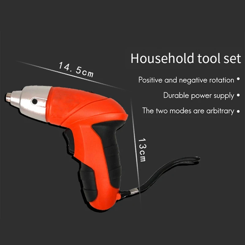 45 peças 4.8v conjunto de chave de fenda elétrica cabo usb recarregável de lítio chave de fenda elétrica broca driver bits