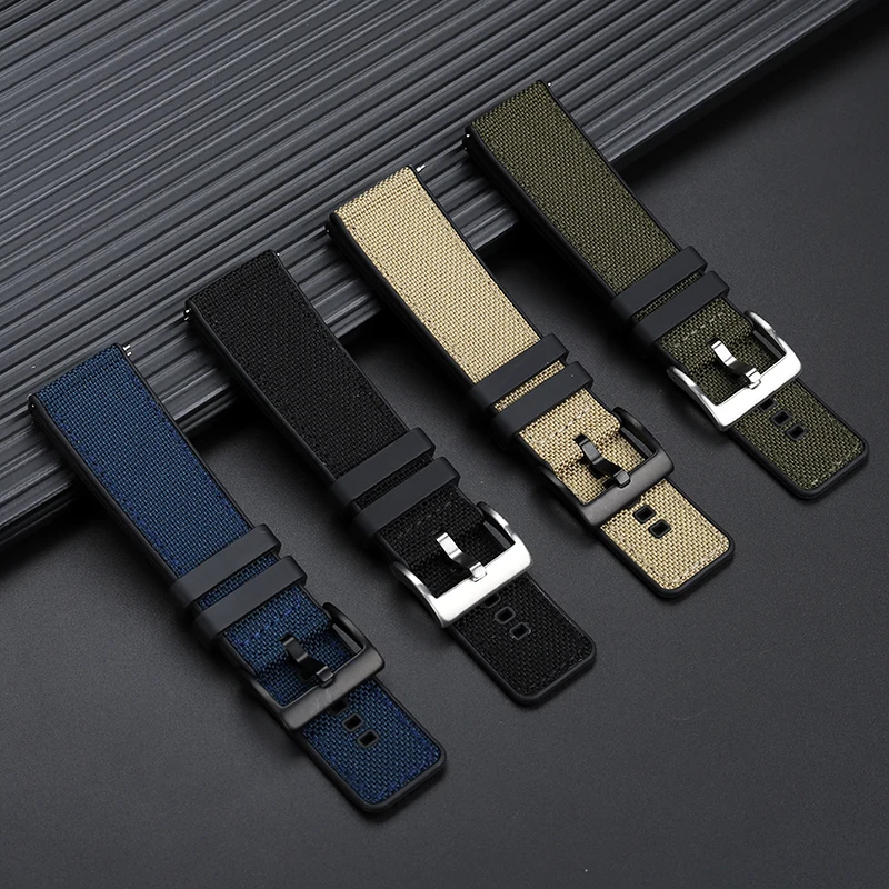 Universal Large Men's Watch Strap For Casio Protrek GA-2000 GA2000 PRG600 PRG650 PRW-6600 Watchband 24mm Waterproof Rubber Band image 3