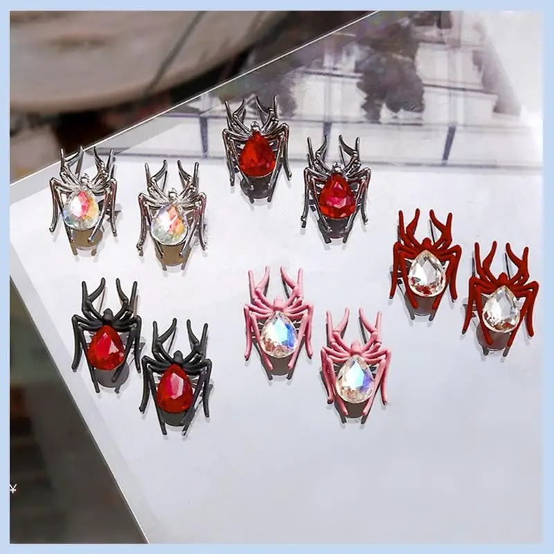 

EAS-Finished Product Spider Ornaments Retro Alloy Studded Manicure Decoration