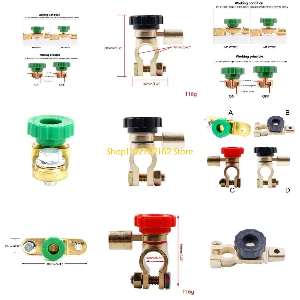 

547B Battery Disconnect Isolator On Off Switch Off Power Disconnection