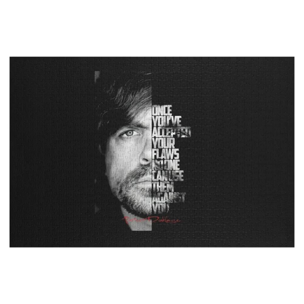 

Black and white Peter Dinklage quote. Jigsaw Puzzle Diorama Accessories Baby Wooden Customizable Gift Puzzle