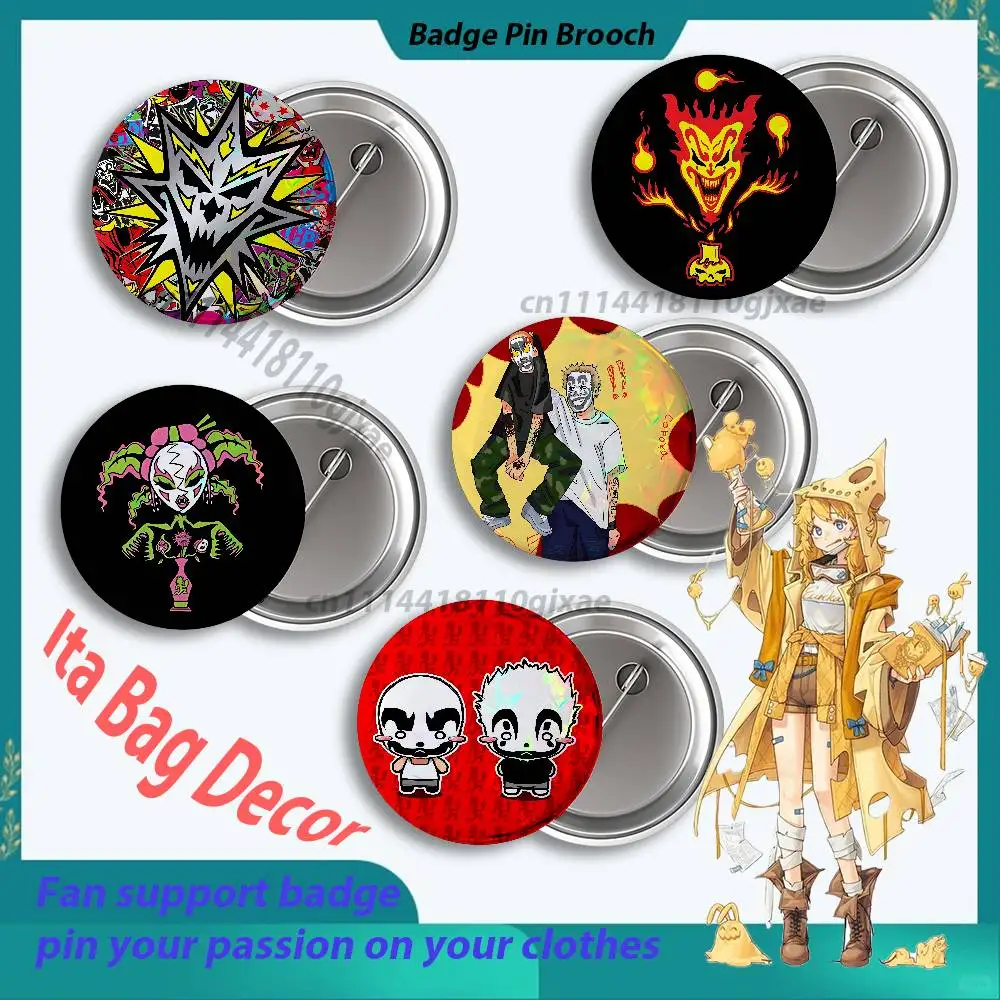 Hip Hop I-Insane Clown Posse ICP Badges Round Nijigen Otaku Culture IP peripheral products 58 44 32 75 25mm Mini Ita Bag Decor