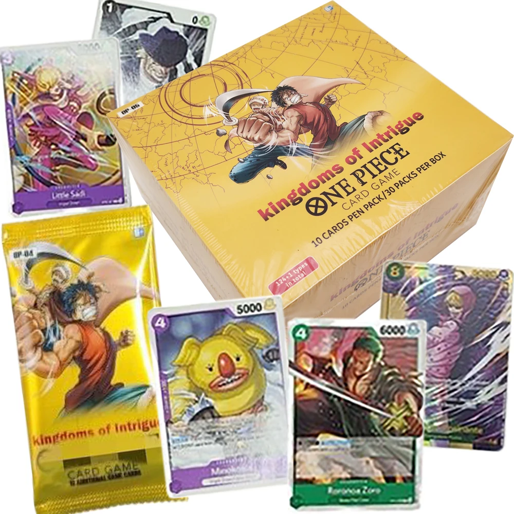 One Piece English Language Cards Anime Hot Blooded Adventure Characters Game Battle Trading Cards Booster Box ‌adult‌ Table Toys