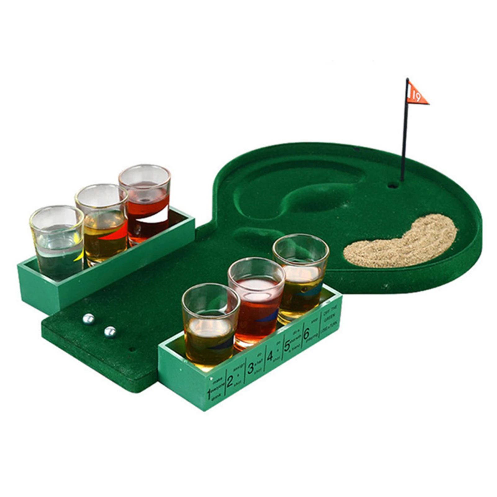 Mini Golf Game Set Toy Safe And Fun Party Props Table Interaction Party Table Game Toys For Adults