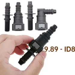 1 Set Car Quick Release Connector Fuel Hose ID8 9.89 Line Rubber Nylon Coupler ID8 Auto Fuel Line Hose Coupler Car Accessories