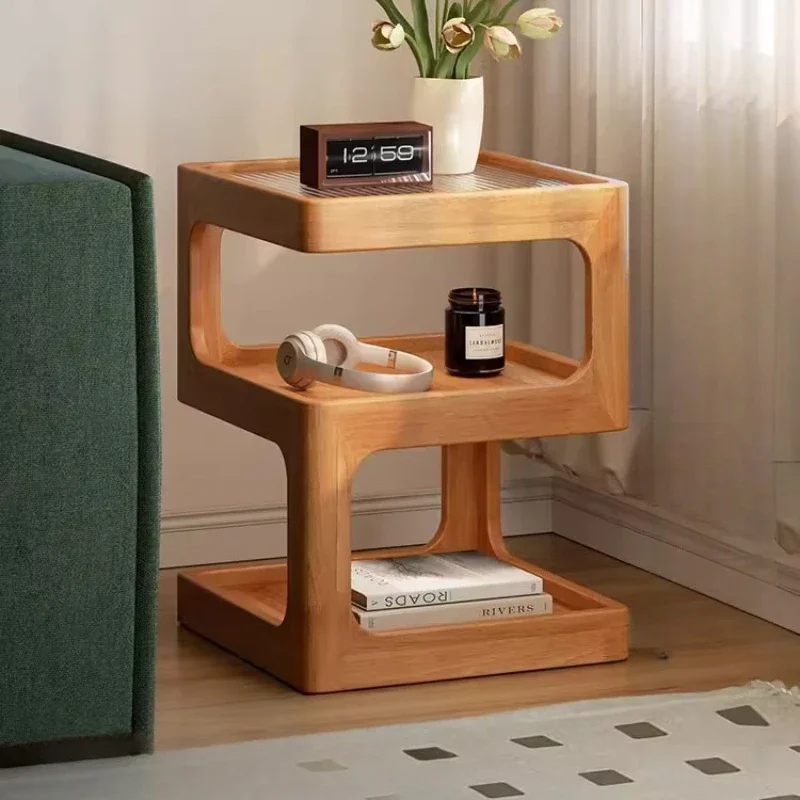 v-*Bedroom Storage Bedside Table Luxury Nordic Corner Unique Trendy Bedside Table Simple Narrow De Noche Home Furniture/.