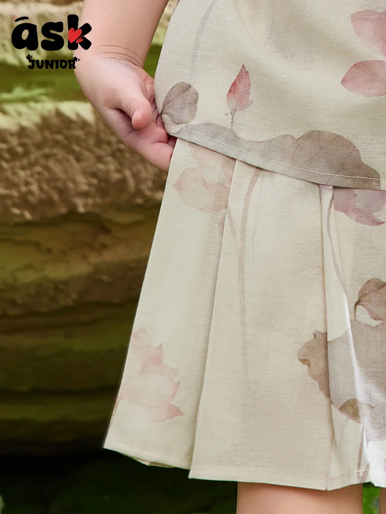 مجموعة فستان حصان صيفي جديد بأكمام قصيرة على الطراز الوطني للفتيات الصغيرات #6