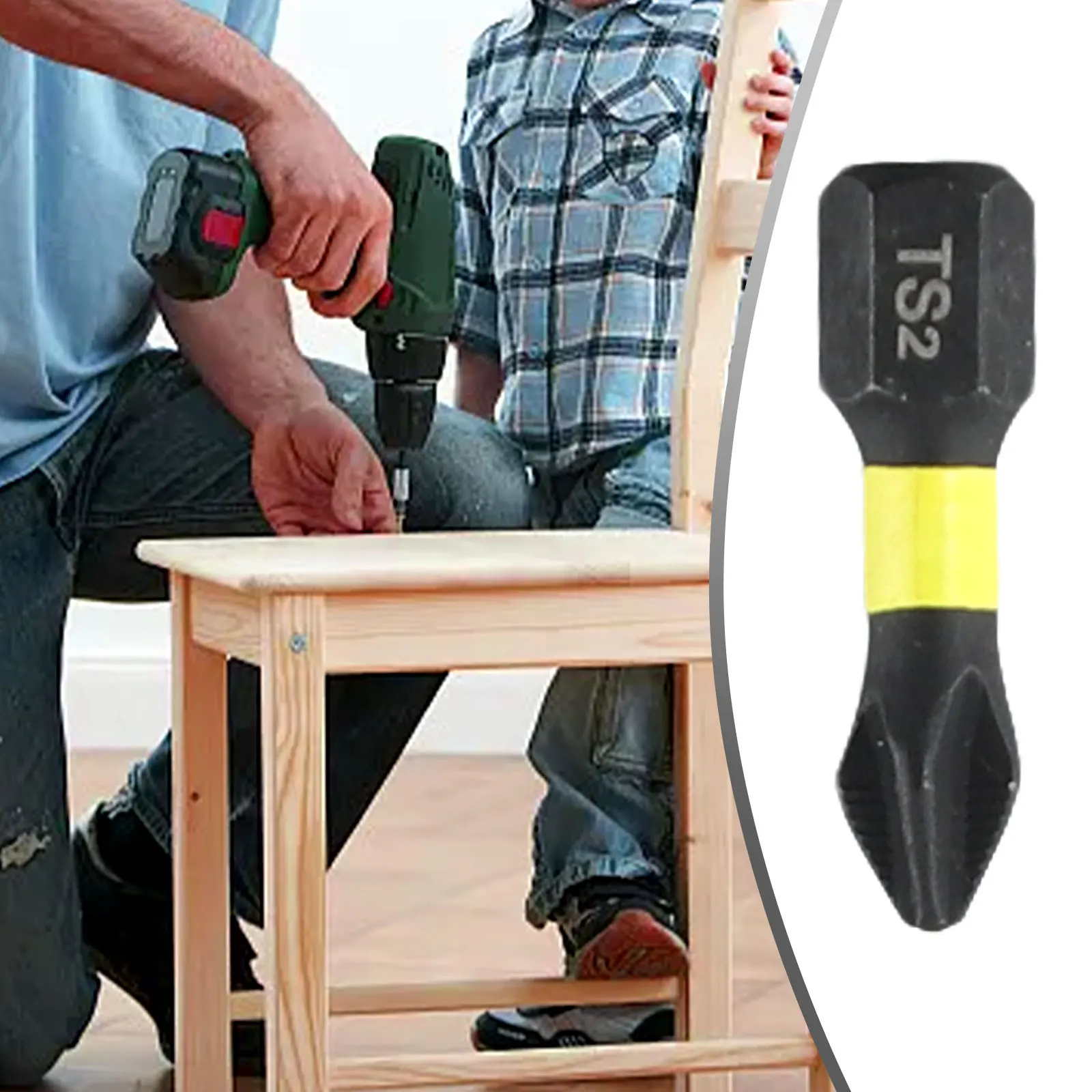 Cross Magnetic Bit Screwdriver Bit 6.35mm Hex Alloy Steel Non-Slip PH2 Cross Screwdriver Rechargeable Drill New