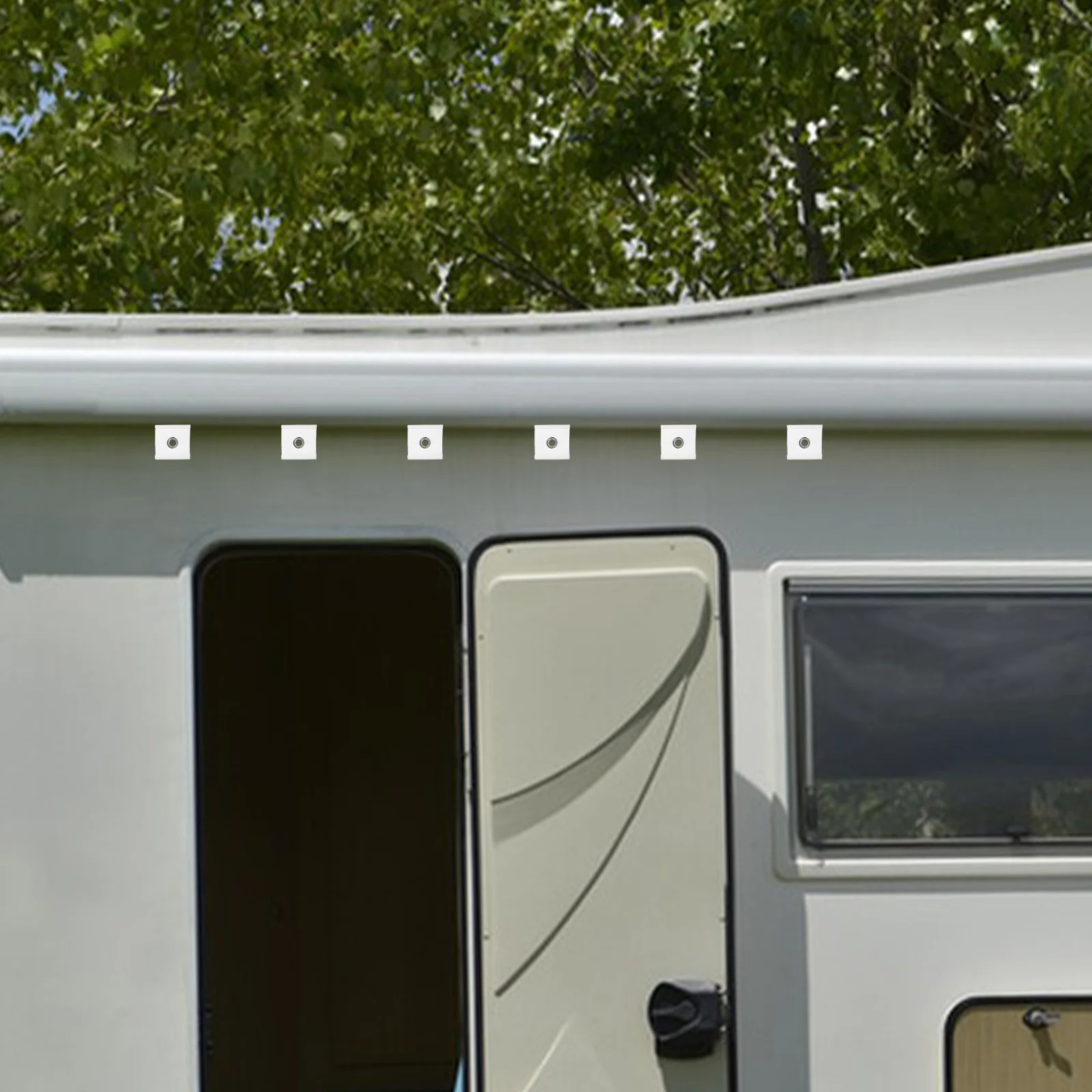 Oeillets de tuyauterie pour auvent Rv, 6 pièces, pour Camping, caravane, tente, accessoires d'ombrage, raccords faciles à installer, matériel de fixation d'équipement extérieur