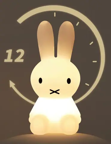 Nattlampa Europeisk Kreativ Barn Söt Kawaii Sovrum Sänglampa Vardagsrum Golv Atmosfärslampa Leksak Present 10 best sales Miffy Nattlampa - №4