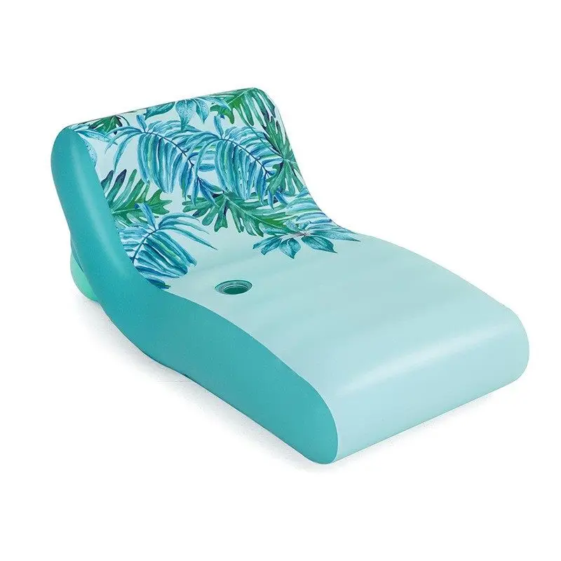 Custom inflatable float backrest recliner, single inflatable floating bed, water bed, floating row float