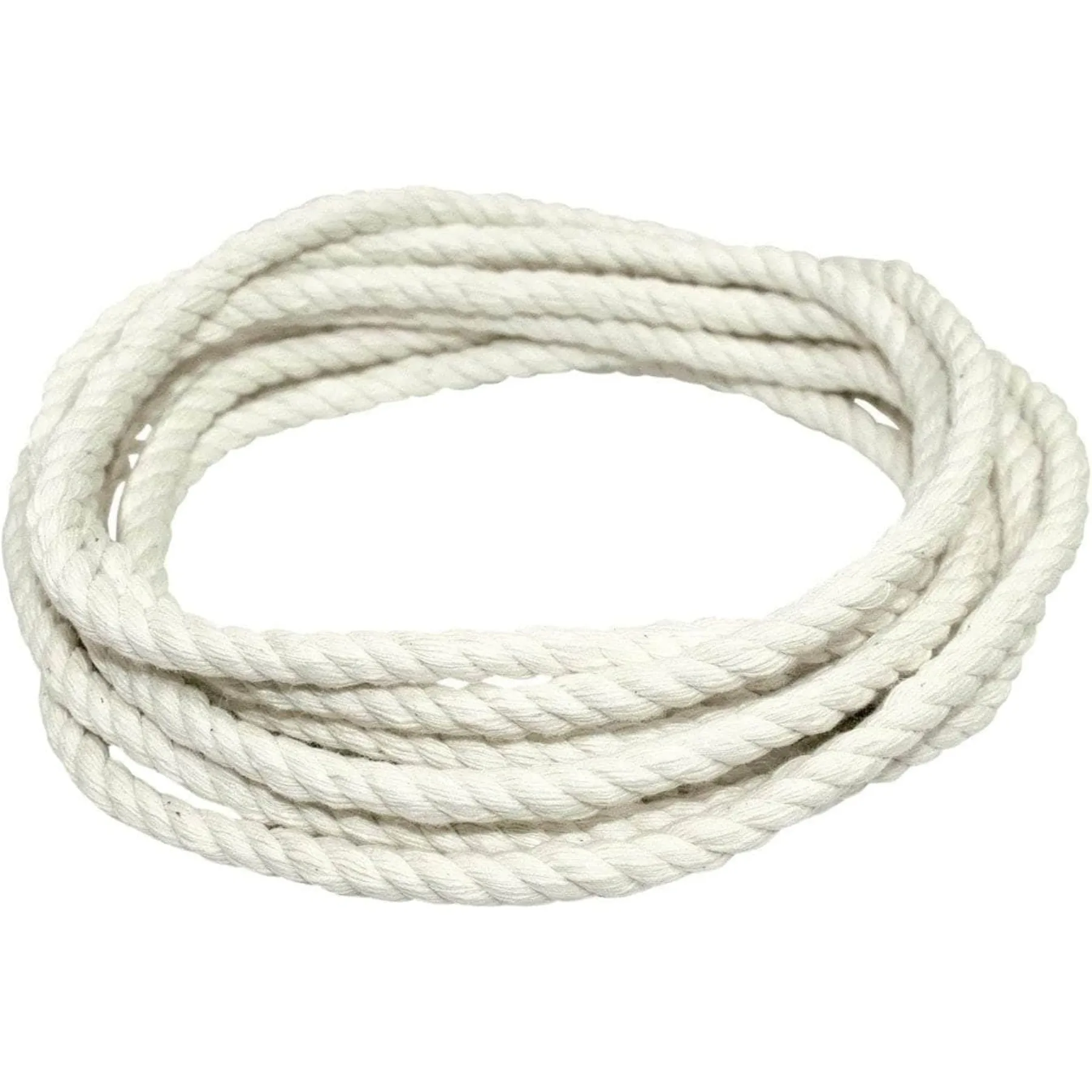 Витая веревка из 100% хлопка для проектов DIY, поделок, шнура макраме, рекламы, сельскохозяйственных работ - высокая прочность