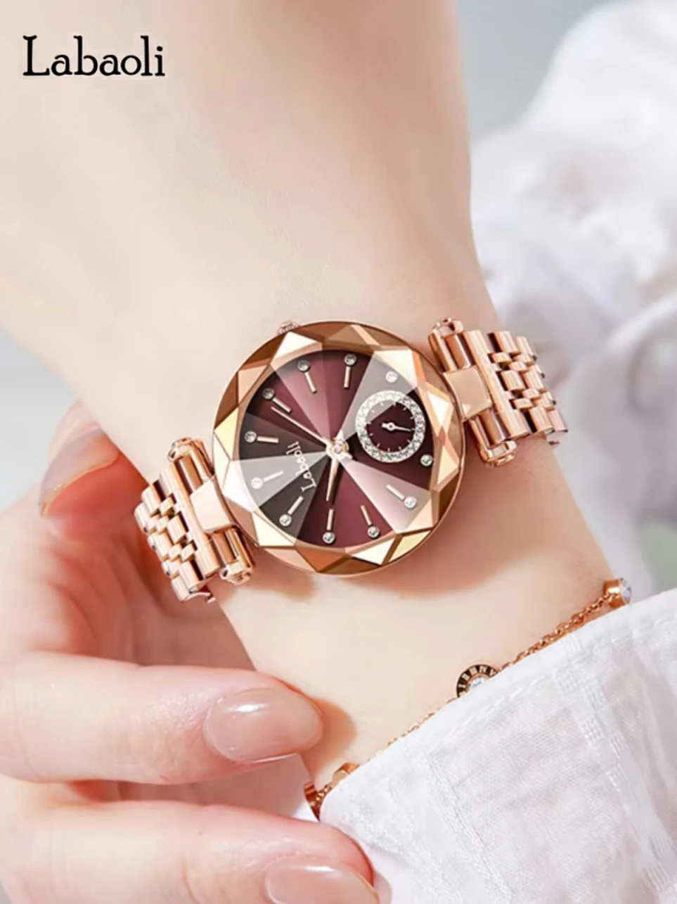 Original brand watches, new elegant and light luxury versatile mirrored quartz watches, gifts for women, luxury watches