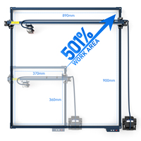 SCULPFUN S10 S30/S30 Pro/S30 Pro Max XY Axis Extender Expansion Rod 935x905mm Laser Engraving Machine Area Extension Kit
