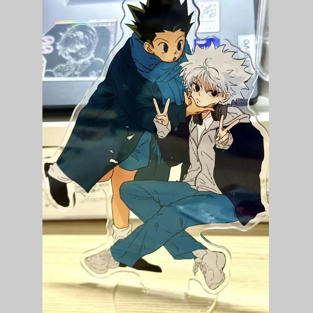 HUNTER×HUNTER Acrylic Stand Figure GON·FREECSS Killua Zoldyck Anime Peripheral Cute Delicate Children's Room Desktop Ornament